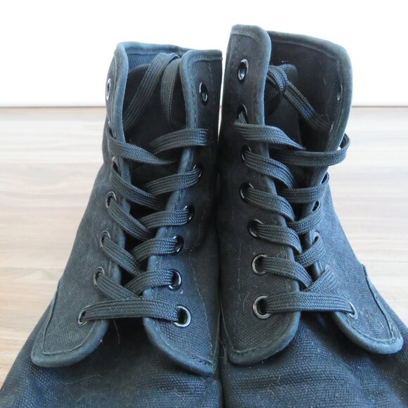 Black High-Top Women's Shoes - Picture 6 of 12